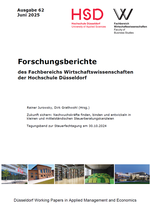 62. Ausgabe der Forschungsberichte des Fachbereichs Wirtschaftswissenschaften